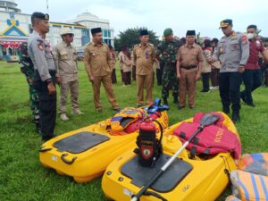 Apel Siaga Penanggulangan Bencana, Polres Dompu Siap Wujudkan Dompu Tangguh Bencana