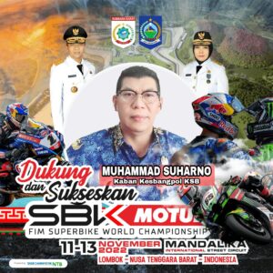 Kepala Badan Kesbangpol Sumbawa Barat Mengajak Dukung dan Sukseskan WSBK 2022 Mandalika