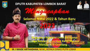 Dinas PUTR Lombok Barat Mengucapkan Selamat Tahun Baru 2023