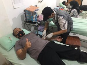 Wujud Kepedulian Polri Yang Presisi, Bag-SDM Polres Bima Giat Bhakti Sosial Donor Darah