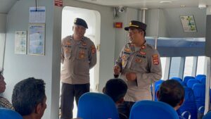 Serap Aspirasi Masyarakat, Polsek KPL Tano laksanakan Jum’at Curhat’ di Kapal Cepat