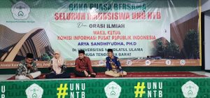 Berkunjung ke Universitas NU NTB, Wakil Komisi Informasi Pusat Sampaikan Orasi Ilmiah