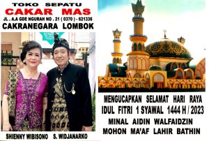 Owner Cakar Mas, S. Widjanarko Beserta Istri Mengucapkan Selamat Hari Raya Idul Fitri 1444 Hijriah 