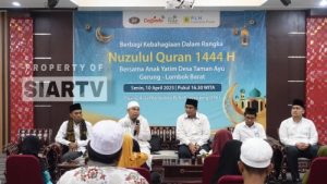 Silaturahmi Ramadhan, PLTU Jeranjang Santuni Ratusan Anak Yatim di Delapan Dusun