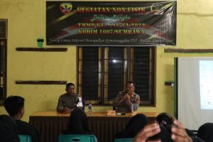 Penyuluhan Hukum Salah Satu Sasaran Kegiatan Non Fisik TMMD Ke-116 Kodim 1607/Sumbawa