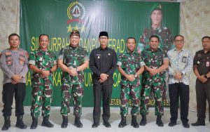 Kasrem 162/WB, Dampingi Danpusterad Silaturahmi di Kampung Pancasila Kota Mataram