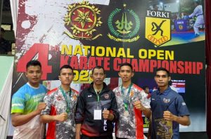 Ksatria Wira Yudha Yonif 742 Raih Prestasi di Open Karate Piala Panglima Divisi 2 Kostrad