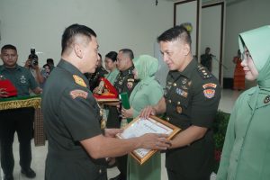 Tiga Dandim Sertijab, Danrem 162/WB : Jabatan Yang Kita Sandang Saat Ini Bukan Hadiah Tapi Amanah