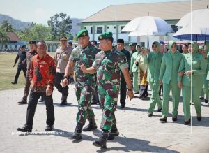 Update : Danrem 162/Wira Bhakti Kunker di Sumbawa Barat, Disambut Bupati dan Wabup