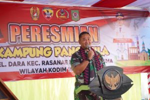 Danrem 162/WB Resmikan Kampung Pancasila dan Pompa Hidram di Bima