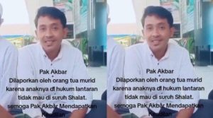 Guru SMKN 1 Taliwang Dituntut Rp50 Juta Imbas Hukum Murid Tak Sholat