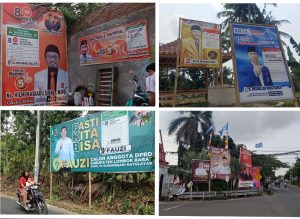 Alat Peraga Kampanye Ramai di Kota Mataram dan Lobar, Kenapa Bawaslu Belum Berani Tertibkan