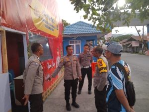 Cek Pos Pengamanan Ops Lilin Rinjani 2023, Wakapolres Lombok Utara Pesan Ini Pada Anggota