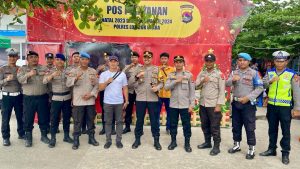 Cek Pos Pengamanan Nataru 2023,Kapolres Lombok Utara : Tindakan Persuasif Humanis Diutamakan