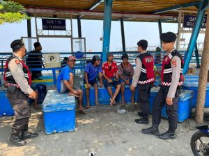 Cegah Gangguan Kamtibmas Jelang Pemilu, Polres Lombok Utara Cooling Sistem di Pelabuhan Bangsal