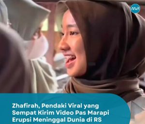 Cerita Zhafirah, Pendaki Yang Sempat Viral Rekam Kejadian Erupsi Marapi Meninggal Dunia di RSU