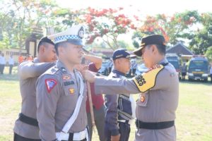 Kapolres Lombok Utara Pimpin Gelar Apel Pasukan Ops Lilin Rinjani