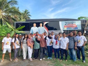 Roadshow ke Lombok Timur, Relawan Bintang Prabowo 08 Perkuat Tim Hingga Target Menang 65 Persen