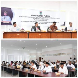 Sekda Lombok Utara Buka Konsultasi Publik Ranwal RKPD Anggaran Tahun 2025