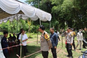 Kapolres Lombok Utara Cek Langsung TPS Yang Lakukan Pemungutan Suara Ulang