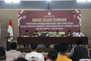 Sah! Ini 30 Caleg Terpilih Yang Ditetapkan KPU Lombok Utara