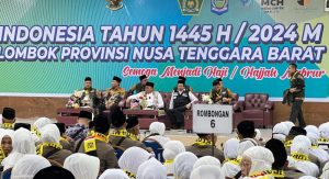 Pj Gubernur NTB Lepas Ratusan Jamaah Haji Kloter 1 NTB