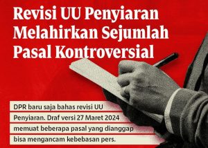 Dewan Pers Tolak RUU Penyiaran : Pasal Kontroversial Ancam Kebebesan Pers