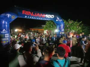 Polsek Bayan Lakukan Pengamanan Event Lari Gunung Rinjani 100 Ultra