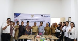 KI NTB dan Diskominfo Lombok Utara Gelar Sosialisasi dan Bimtek Keterbukaan Informasi Publik