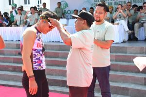 Bupati Bersama Wabup Lombok Utara Sambut Peserta Charity Ride