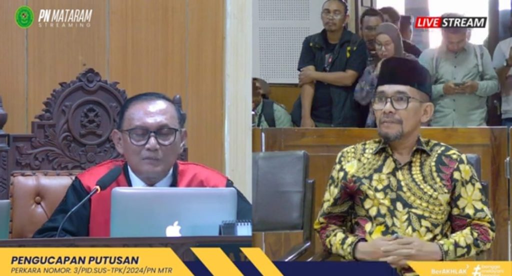 Kasus Dugaan Korupsi, Mantan Walikota Bima HM Lutfi Divonis Hukuman 7 Tahun Penjara