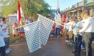 Sambut Pilkada Yang MELBAO, KPU KLU Gelar Jalan Sehat