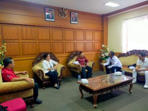 Pemerintah Kota Denpasar Bali Menerima Panitia Gondang Naposo Nusantara Se-pulau Dewata