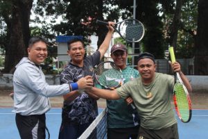 Jaga Kebugaran, Kodim 1608/Bima Gelar Olah Raga Tenis Lapangan Ceria