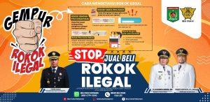 Pemda KLU Suarakan “Stop Jual Beli Rokok Ilegal”
