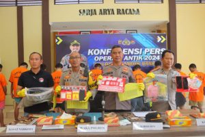 Ops Antik Polres KLU Berhasil Ungkap 9 Kasus Narkoba dan Menangkap 14 Tersangka, Ribuan Gram Diamankan