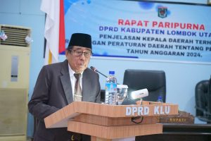 Rapat Paripurna Rancangan Perubahan APBD 2024, Bupati KLU Komitmen Tingkatkan Kesejahteraan dan Kualitas Hidup Masyarakat