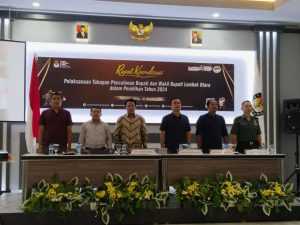 Jelang Pilkada, KPU Lombok Utara Gelar Rakor Bersama Parpol Pengusung