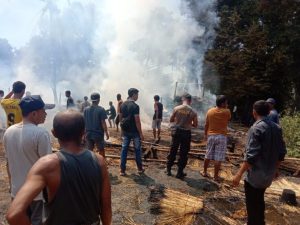 Rumah Adat di Lombok Utara Terbakar, Kerugian Capai Rp1 Miliar