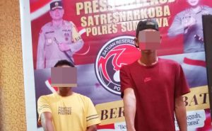Satresnarkoba Polres Sumbawa Amankan 2 Terduga Pelaku Penyalahgunaan Narkotika di Lopok