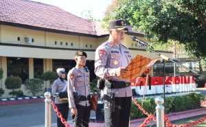 Kapolres Bima Pimpin Sertijab Kapolsek Monta dan Kasi Propam