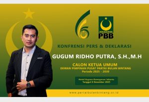 Profile Gugum Ridho Putra, Terpilih Sebagai Ketum DPP Partai Bulan Bintang (PBB) periode 2025–2030
