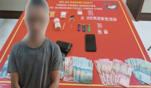 Pengedar Sabu Asal Lombok Timur Ditangkap Sat Narkoba Polres Lombok Utara di Sebuah Bengkel