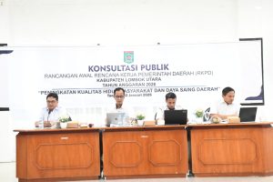 Susun RKPD, Pemda Lombok Utara Gelar Konsultasi Publik Serap Aspirasi OPD