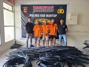 Polisi Amankan Komplotan Pencuri Kabel Milik PT. PLN UIW NTB Yang Terjadi di Sumbawa Barat