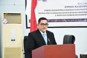 Sidang Paripurna DPRD, Wabup Kus Jelaskan Dua Buah Raperda KLU