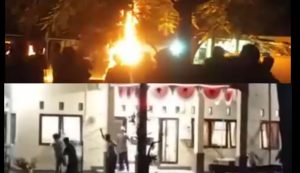 Warga Desa Kayangan Lombok Utara Mengamuk, Rusak dan Bakar Fasilitas di Polsek Buntut Seorang ASN Bunuh Diri