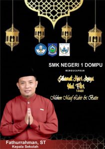 SMK Negeri 1 Dompu Mengucapkan Selamat Hari Raya Idulfitri 1446 Hijriah