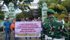 ‎Aliansi Masyarakat Sumbawa Sambangi Kodim 1607/Sumbawa, Nyatakan Dukungan terhadap RUU TNI