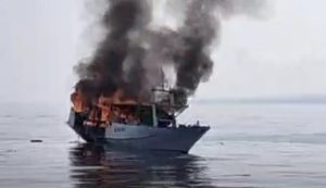 Kapal Pengangkut Ikan Terbakar di Perairan Gili Indah, Nasib Tiga ABK